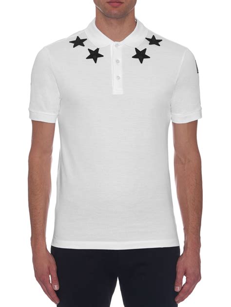 givenchy star patch polo shirt|Givenchy Cuban.